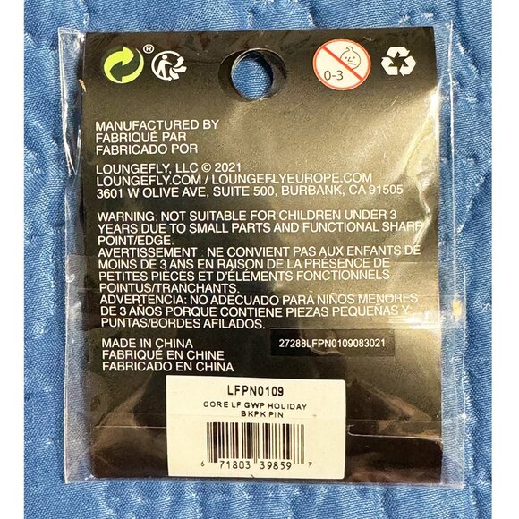 Loungefly Limited Edition Christmas Xmas Holiday Red Backpack Enamel Pin - Picture 2 of 2